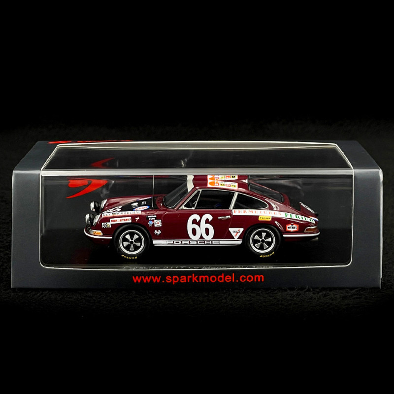 Schaalmodel Porsche 911 T, No.66, 24h Le Mans, J.egreteaud/r.lopez