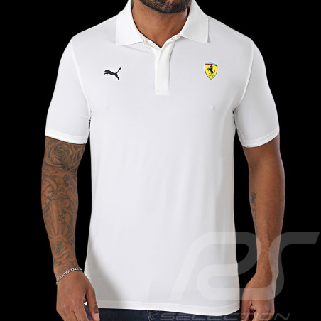 Polo Ferrari F1 Team Leclerc Hamilton Puma Blanc 630185-04 - Mixte