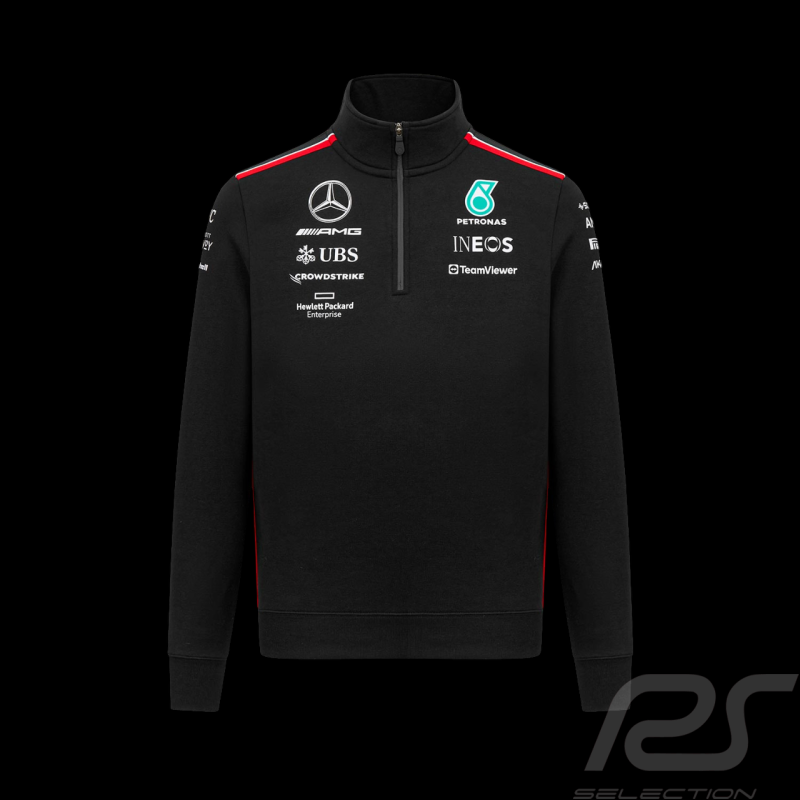 Mercedes-AMG Pullover Petronas Team Russell / Antonelli Quarter-zip Schwarz 701223436 001 - Herren