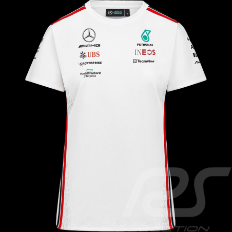 Mercedes-AMG T-shirt PETRONAS F1 Russel / Antonelli Puma Weiß 701223420 002 - Damen