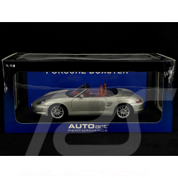 Porsche Boxster Type 986 2002 Arctic Silver 1/18 AutoArt 77872