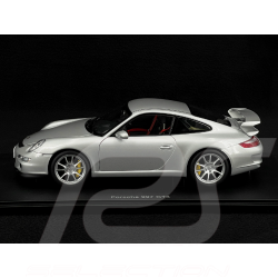 Porsche 911 GT3 Type 997 2007 Argent GT 1/18 AutoArt 77997