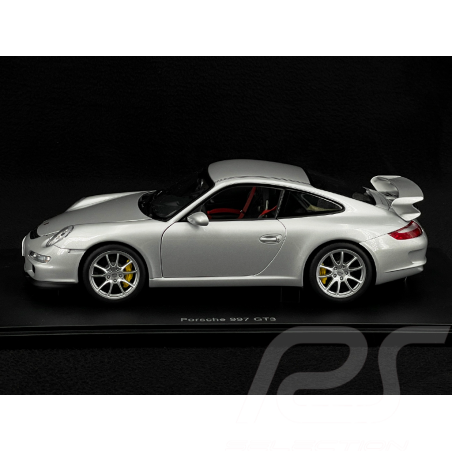 Porsche 911 GT3 Type 997 2007 Argent GT 1/18 AutoArt 77997