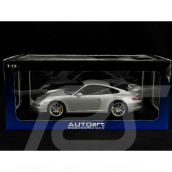 Porsche 911 GT3 Type 997 2007 Argent GT 1/18 AutoArt 77997