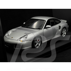 Porsche 911 Turbo Type 996 2000 Arctic Silver 1/18 AutoArt 77832