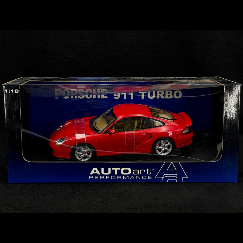 Porsche 911 Turbo Type 996 2000 Rouge Indien 1/18 AutoArt 77831