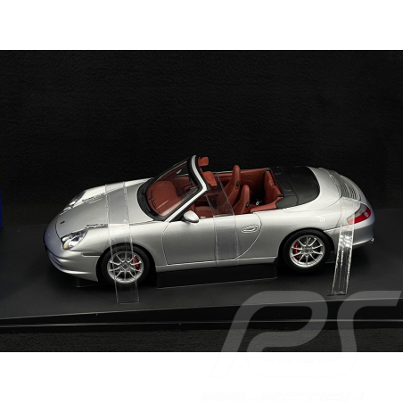 Porsche 911 Cabriolet Type 996 2002 Argent 1/18 AutoArt 77855