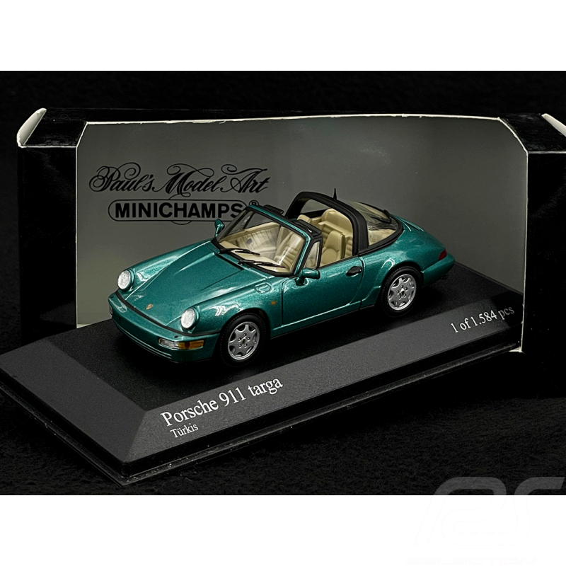 Porsche 911 Targa Type 964 1990 Metallic Green 1/43 Minichamps 400061361