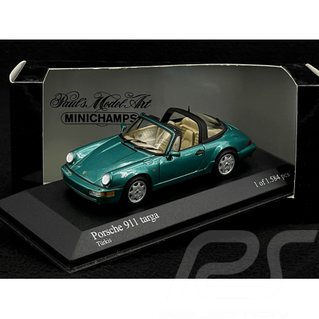 Porsche 911 Targa Typ 964 1990 Metallic Grün 1/43 Minichamps 400061361