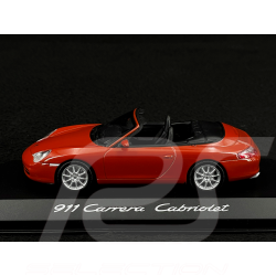 Porsche 911 type 996 Carrera Cabriolet 2002 rouge Orient 1/43 Minichamps WAP02008112