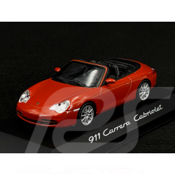 Porsche 911 typ 996 Carrera Cabriolet 2002 Orientrot 1/43 Minichamps WAP02008112