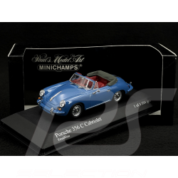 Porsche 356 C Cabriolet 1963 Bleu Oslo 1/43 Minichamps 430062336