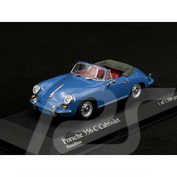 Porsche 356 C Cabriolet 1963 Bleu Oslo 1/43 Minichamps 430062336