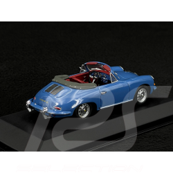 Porsche 356 C Cabriolet 1963 Bleu Oslo 1/43 Minichamps 430062336