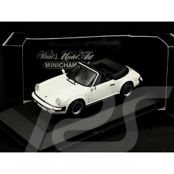 Porsche 911 SC Carrera Cabriolet 1983 Blanc 1/43 Minichamps 430062030