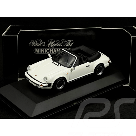 Porsche 911 SC Carrera Cabriolet 1983 Blanc 1/43 Minichamps 430062030