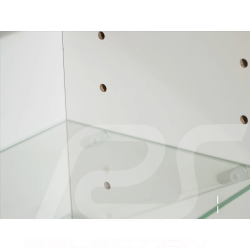 Set de 2 vitrines murales pour 16 à 100 miniatures Porsche à l'échelle 1/43 1/24 1/18 - Blanc