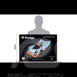 Maquette Porsche 917K n° 1 Gulf 1/8 Bleu / Orange Pocher HK118