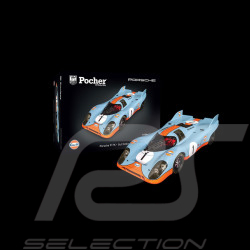 Maquette Porsche 917K n° 1 Gulf 1/8 Bleu / Orange Pocher HK118