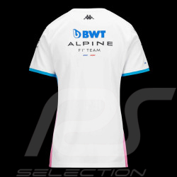 Alpine T-shirt F1 Team BWT Gasly Doohan Adoliw Jersey Weiß / Blau / Rosa Kappa 381X8VW-A02 - Damen