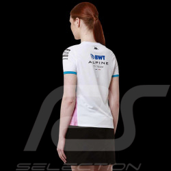 Alpine T-shirt F1 Team BWT Gasly Doohan Adoliw Jersey White / Blue / Pink Kappa 381X8VW-A02 - Women