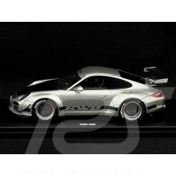 Porsche 911 RWB Abu Type 997 2024 Argent 1/18 GT Spirit GT483