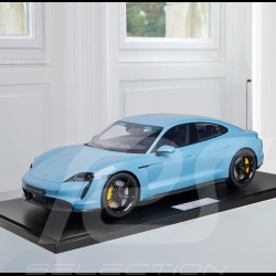 Porsche Taycan Turbo S 2020 Frozen Blue Metallic 1/8 Minichamps 800660001