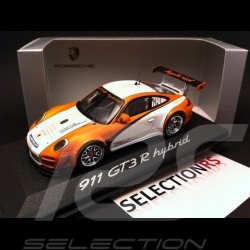 Porsche 911 type 997 GT3 R Hybrid white-orange 1/43 Minichamps WAP0201170C