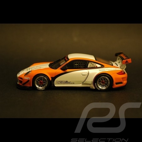 Porsche 911 type 997 GT3 R Hybrid white-orange 1/43 Minichamps WAP0201170C