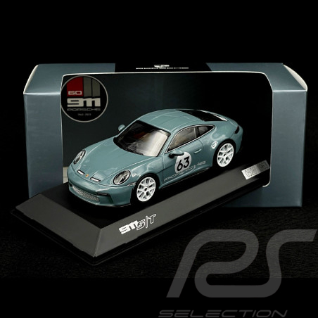 Porsche 911 S/T Type 992 2023 Bleu Rivage Métallique 1/43 Spark WAP0203120R0ST