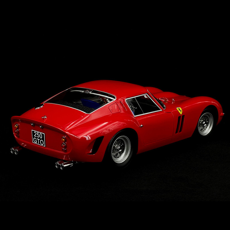 Ferrari 250 GTO 1962 Au 1/12 Par KK-Scale - Modèle Métal Rouge Avec 3 Ouvrants - Réf KKDC120121