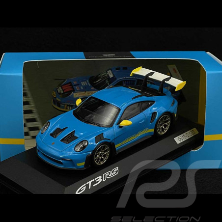 Porsche 911 GT3 RS Type 992 2023 Tribute to Daytona 2003 Bleu Riviera / Jaune Racing 1/43 Spark WAP0205110SGT3