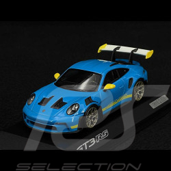 Porsche 911 GT3 RS Type 992 2023 Tribute to Daytona 2003 Bleu Riviera / Jaune Racing 1/43 Spark WAP0205110SGT3