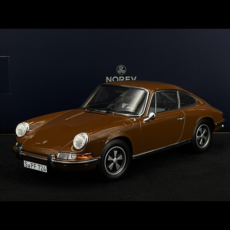 NOREV 1/18 Porsche 911 Carrera Coupé 2008 Marron Métal - Miniature Occasion