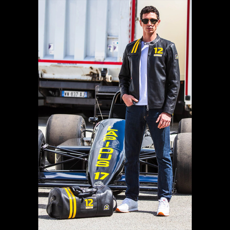 Ayrton Senna Leather Jacket Black - men 27548-1504