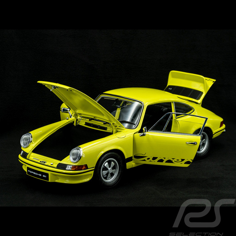 ASSEMBLED Kit Porsche 911 Carrera RS 2.7 1973 Yellow 1/8 Ixo Models