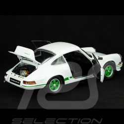 MONTIERTE Kit Porsche 911 Carrera RS 2.7 1973 Grand-Prix Weiß / Grüne Streifen 1/8 Ixo Models