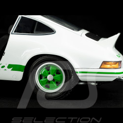 MONTIERTE Kit Porsche 911 Carrera RS 2.7 1973 Grand-Prix Weiß / Grüne Streifen 1/8 Ixo Models