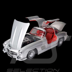 Kit MONTÉS Mercedes 300 SL Type W198 Portes Papillon 1955 Gris argent 1/8 Ixo Models 520010112