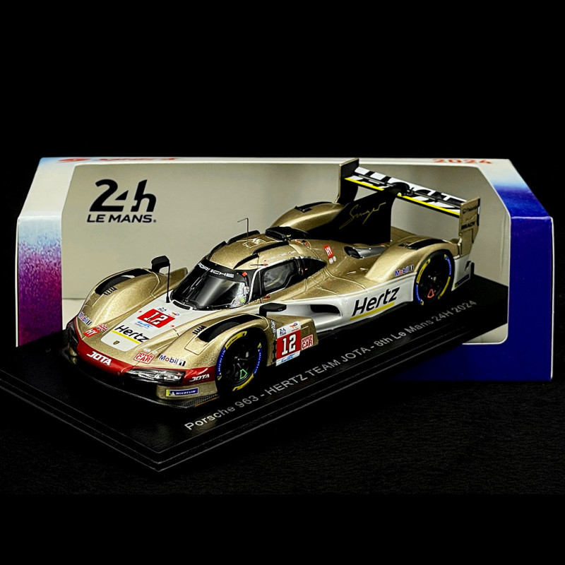 Voiture Diecast Porsche 963 Hertz - 24h Du Mans 2023, échelle 1:18, Spark, Modèle 18S916
