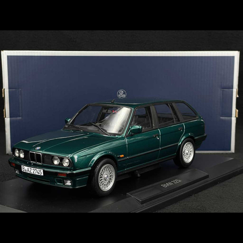 NOREV BMW 325i Touring 1990 Vert Métallisé 1:18 - Maquette Voiture Collection Premium