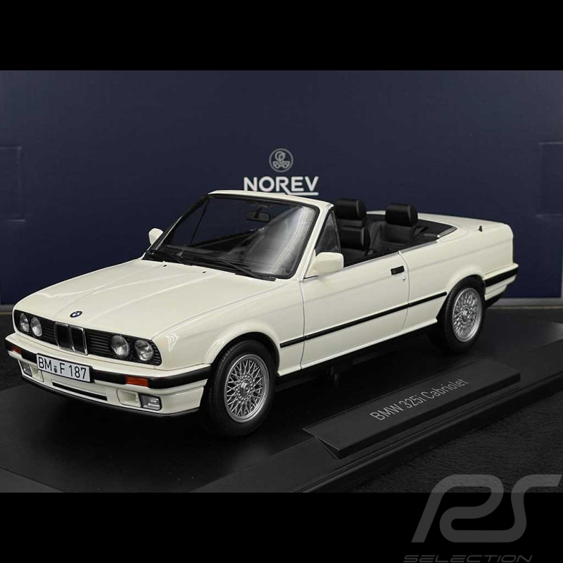 BMW 325i Cabriolet 1991 Alpine White 1/18 Norev 183213