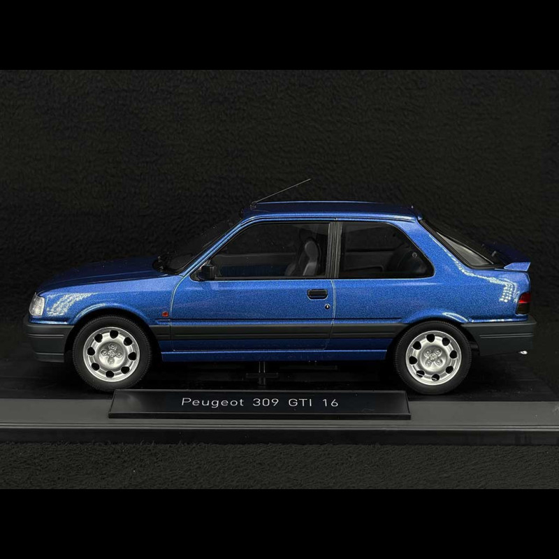Peugeot 309 GTI 1991 Bleu Miami - Norev 1/18 - Miniature NEUVE