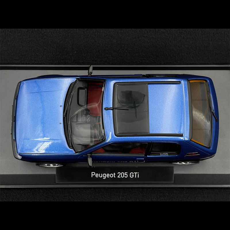 Peugeot 205 GTi 1.6 Graphite Grey Norev 1/18 - Neues Modell '88 | Metall | Öffnende Teile