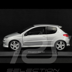 Peugeot 206 RC 2003 Silbergrau Aluminium 1/18 Norev 184726
