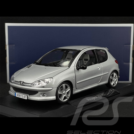 Peugeot 206 RC 2003 Silbergrau Aluminium 1/18 Norev 184726