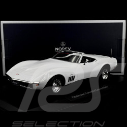 Chevrolet Corvette Cabriolet 1969 Weiß Can Am 1/18 Norev 189038