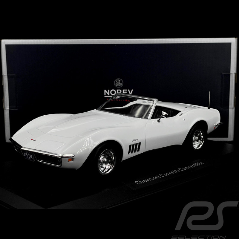 Chevrolet Corvette Cabriolet 1969 Weiß Can Am 1/18 Norev 189038