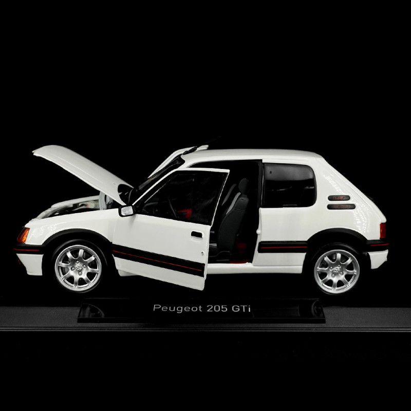 Modèle Réduit Norev 1/58 Peugeot 205 GTi 1.9 Blanc 1989 - Neuf En Boîte