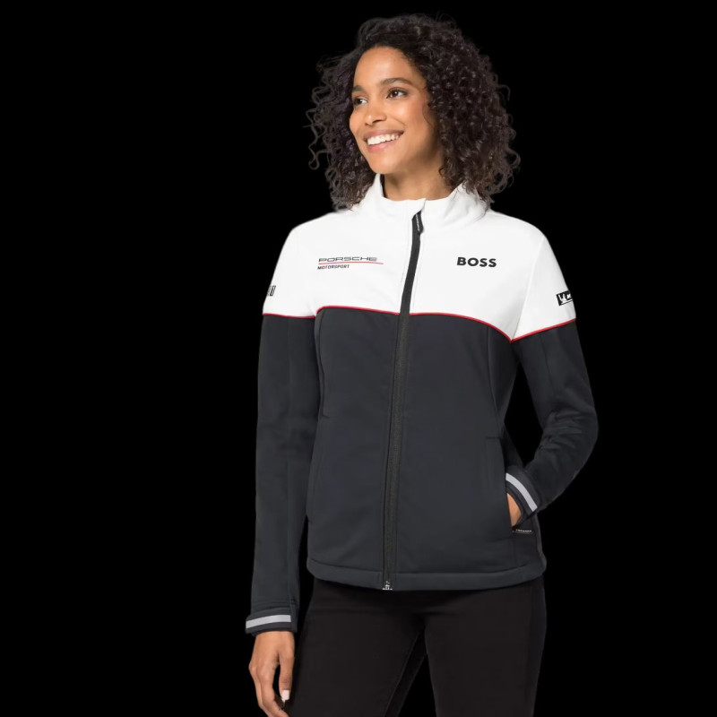 Porsche Jacket Motorsport BOSS / Hugo BOSS Softshell Black / White